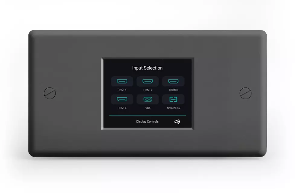 WyreStorm TS-280-EU 2-Gang 2.8’’ Touchscreen Controller