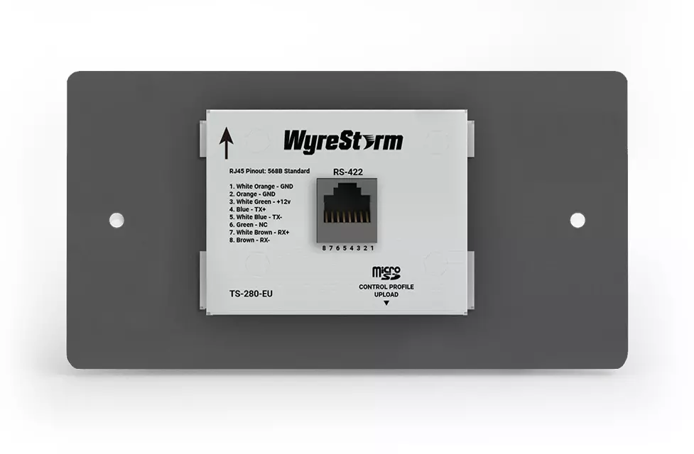 WyreStorm TS-280-EU 2-Gang 2.8’’ Touchscreen Controller