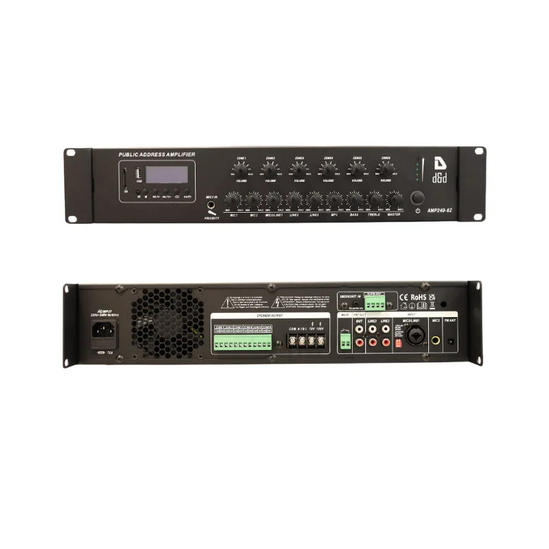 Mixer Amplifier 6 Zone 100 V