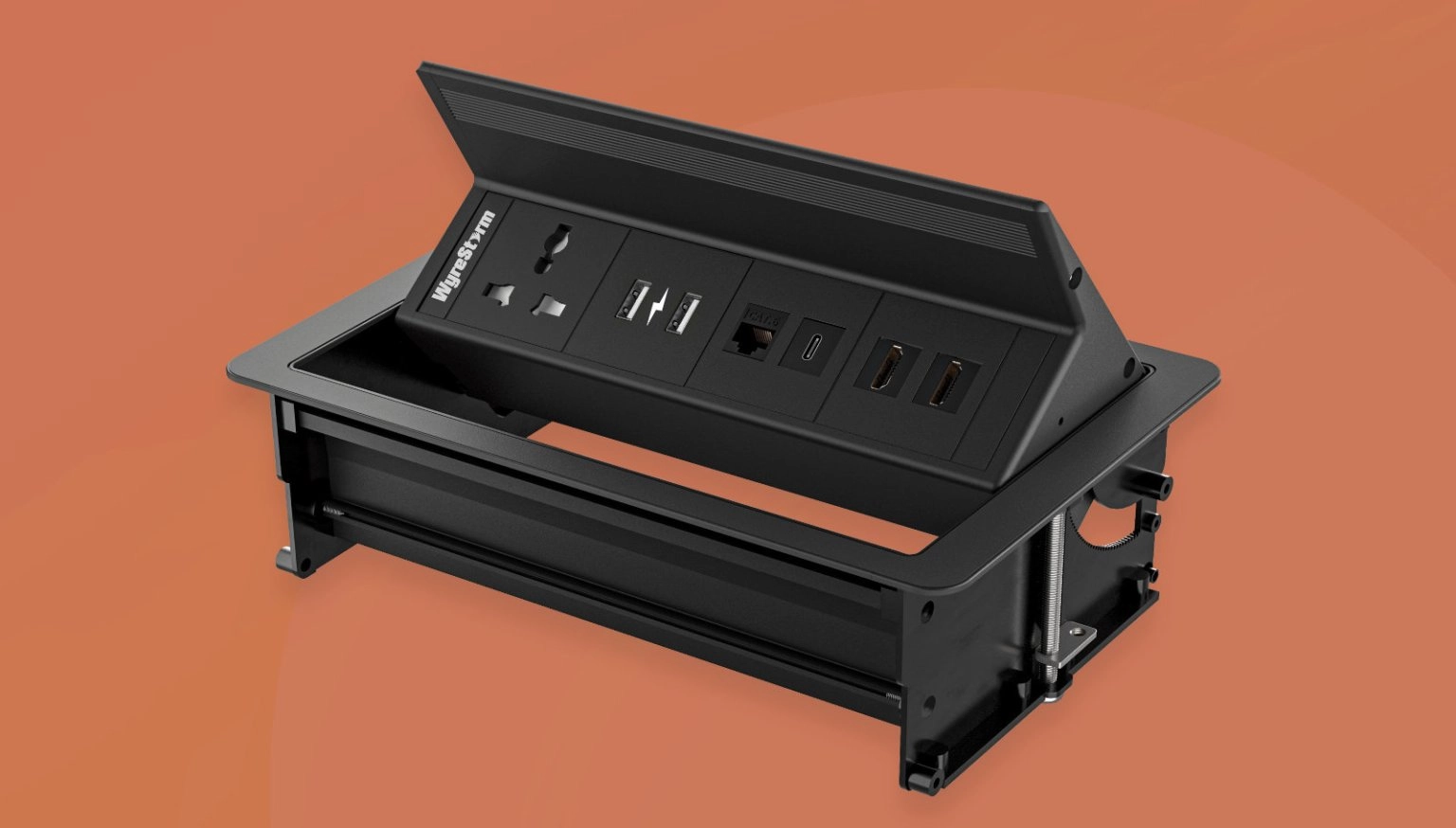 WyreStorm IDB-400-MS-C Flip-Up In-Desk Connectivity (Customizable)