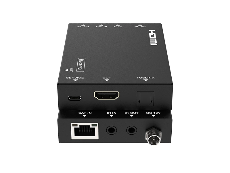 Woxcon 4K HDMI 70 Metre Mesafe Uzatıcı, 4K 60 Hz HDMI 2.0 18G PoC Optik Ses Çıkışı