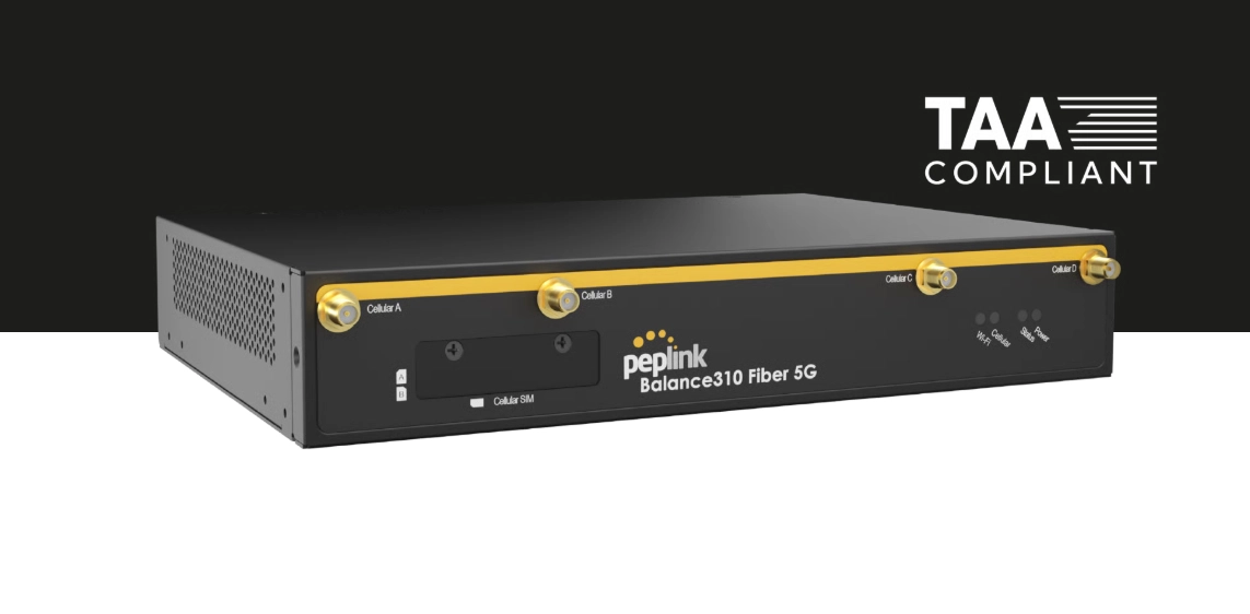 Peplink Balance 310 Fiber 5G – Fiber ve 5G Destekli Kurumsal Router