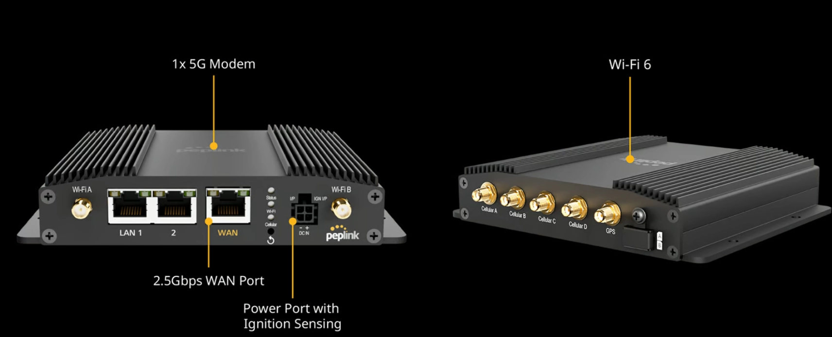 Peplink MAX BR1 Pro 5G Endüstriyel 5G Router 