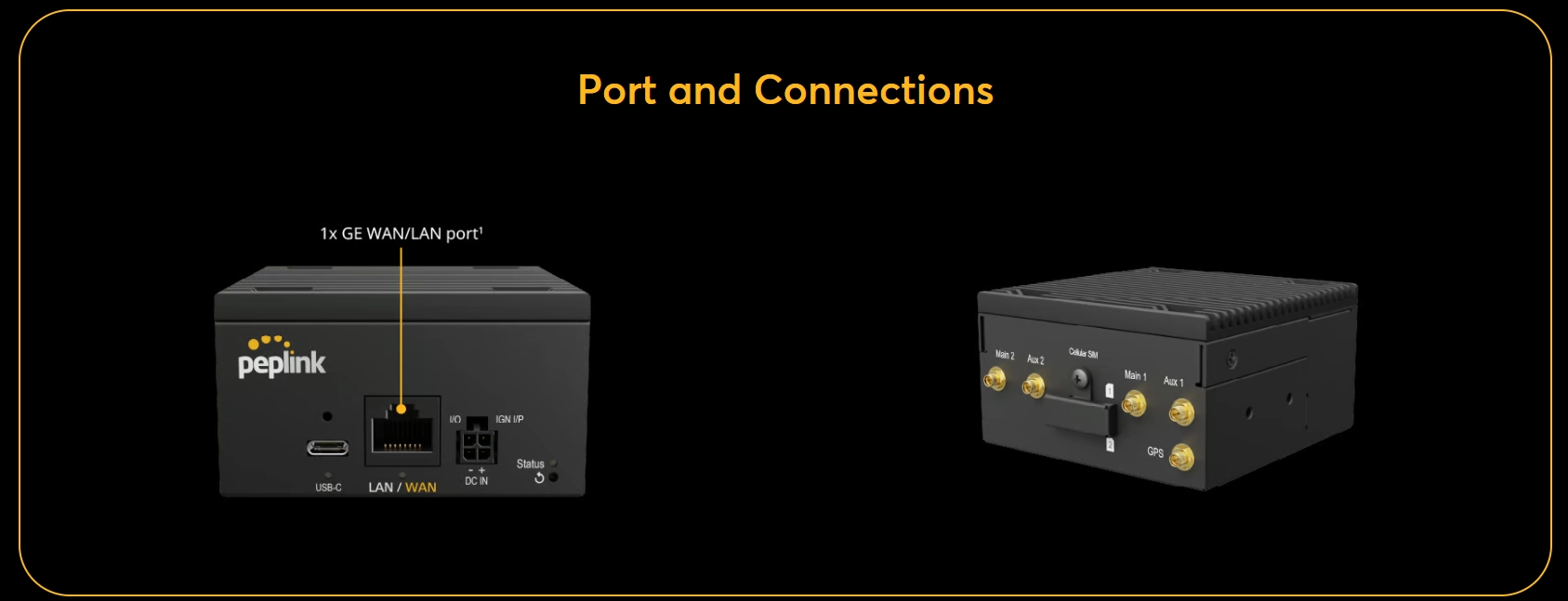 Peplink BR2 Micro TAA Compliant Endüstriyel Dual Cellular Router