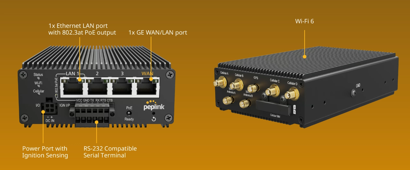 Peplink Transit Pro E Endüstriyel 5G Mobil Router