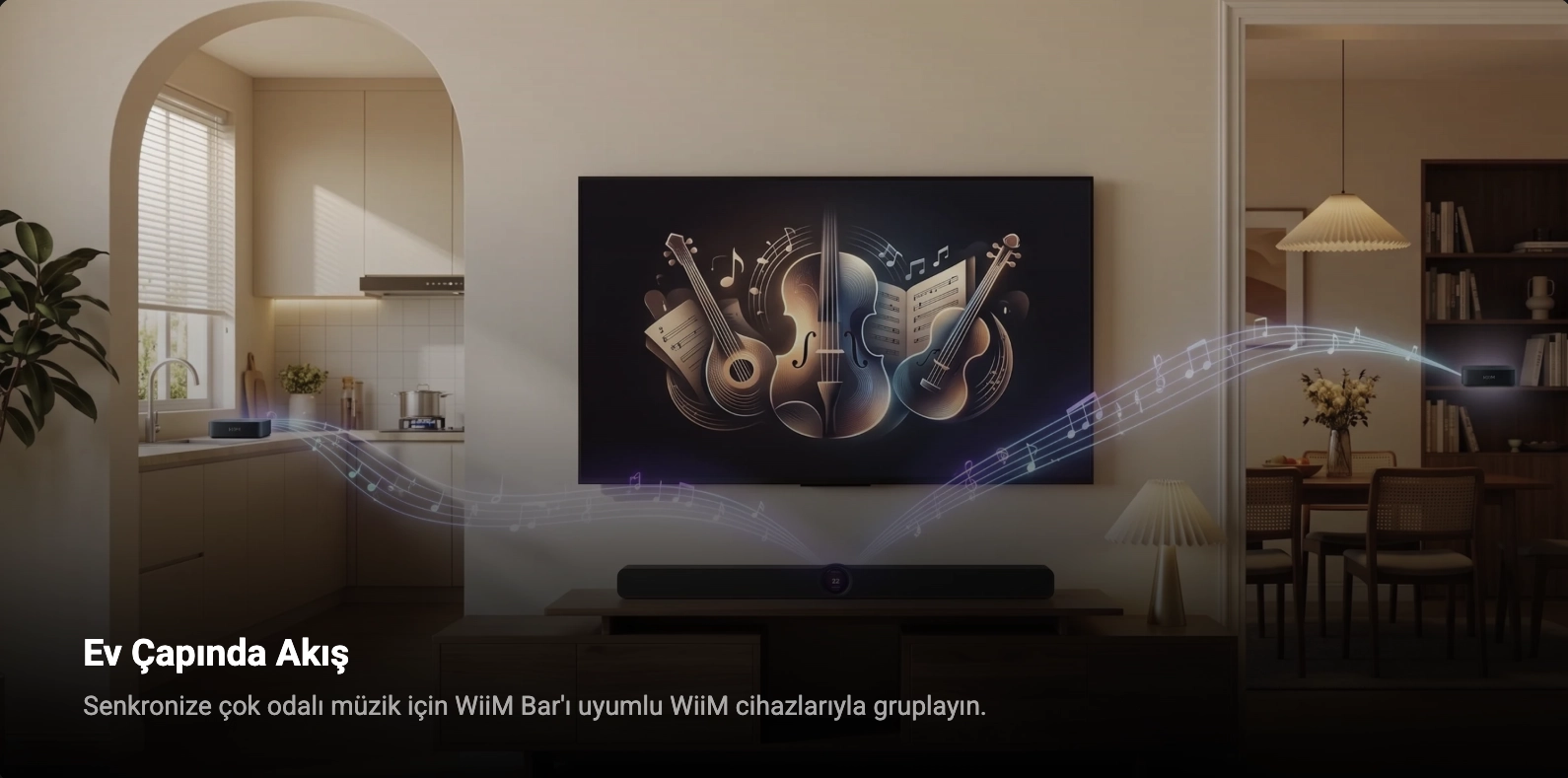 WIIM BAR Kablosuz Hoparlör Sistemi