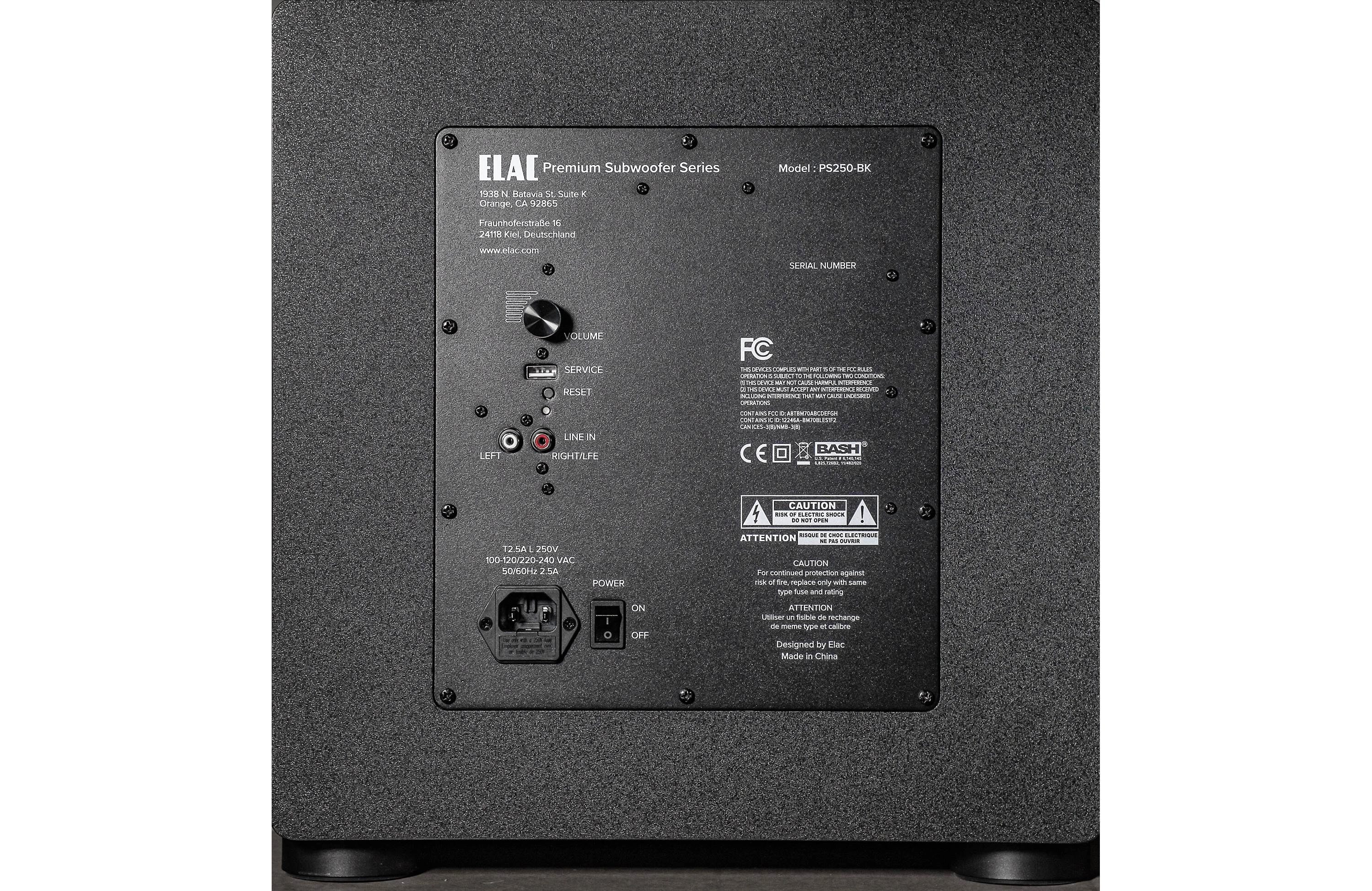 ELAC VARRO PS250-BK 10” Premium Subwoofer