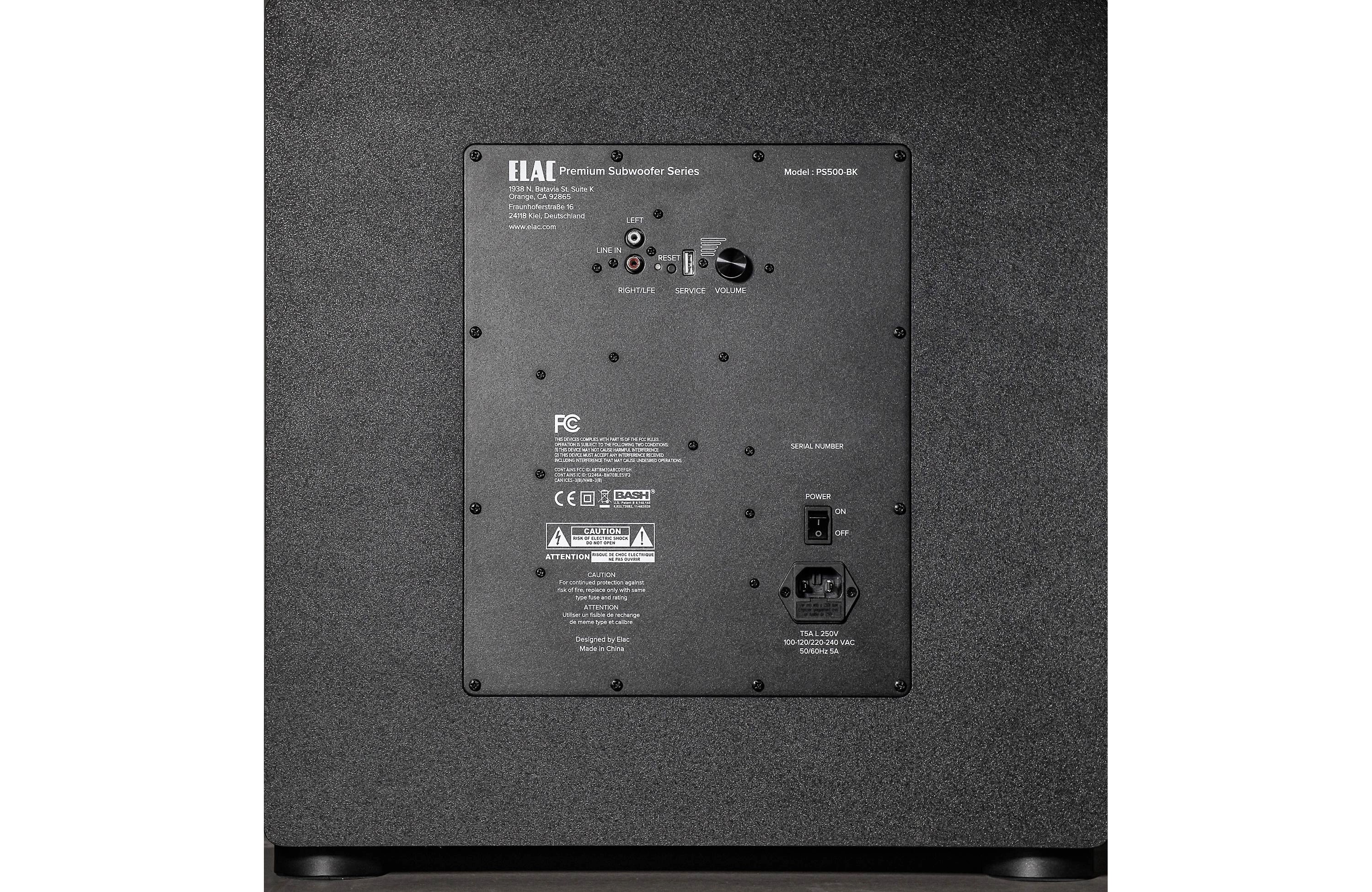 ELAC VARRO PS500-BK 15” Premium Subwoofer