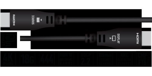 Key Digital KD-AOCH66P 66FT Active Optical HDMI Cable (Plenum Rated)