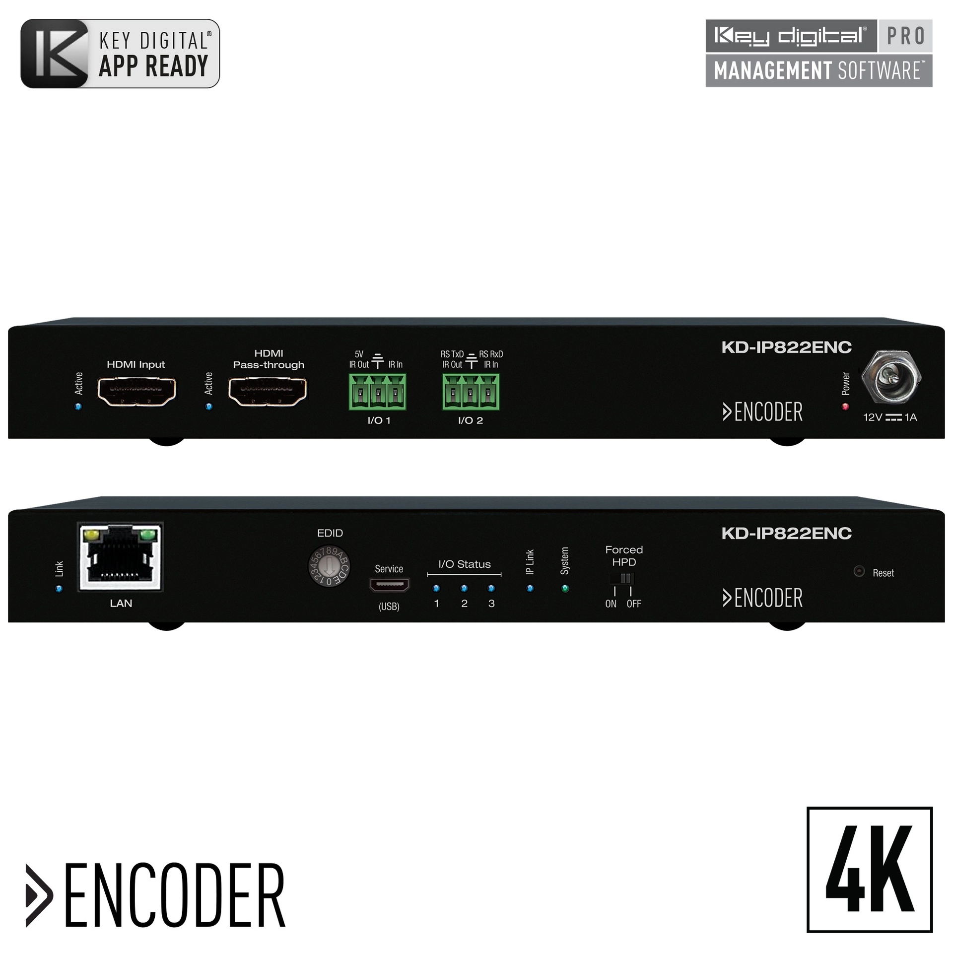 Key Digital KD-IP822ENC 4K UHD AV over IP Encoder