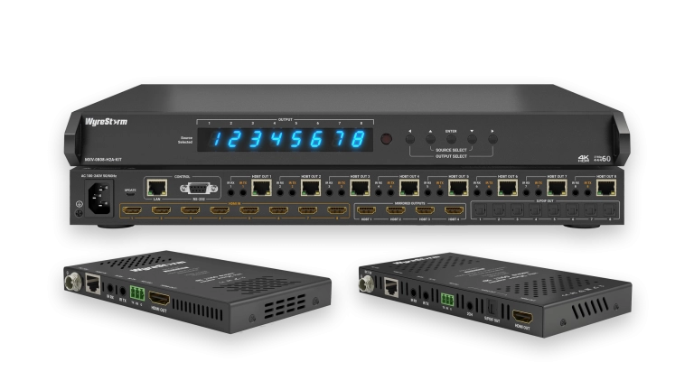 WyreStorm MXV-0808-H2A-V3 4K60Hz 8x8 HDBaseT™ Matrix (V3)