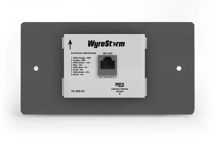 WyreStorm TS-280-EU 2-Gang 2.8’’ Touchscreen Controller