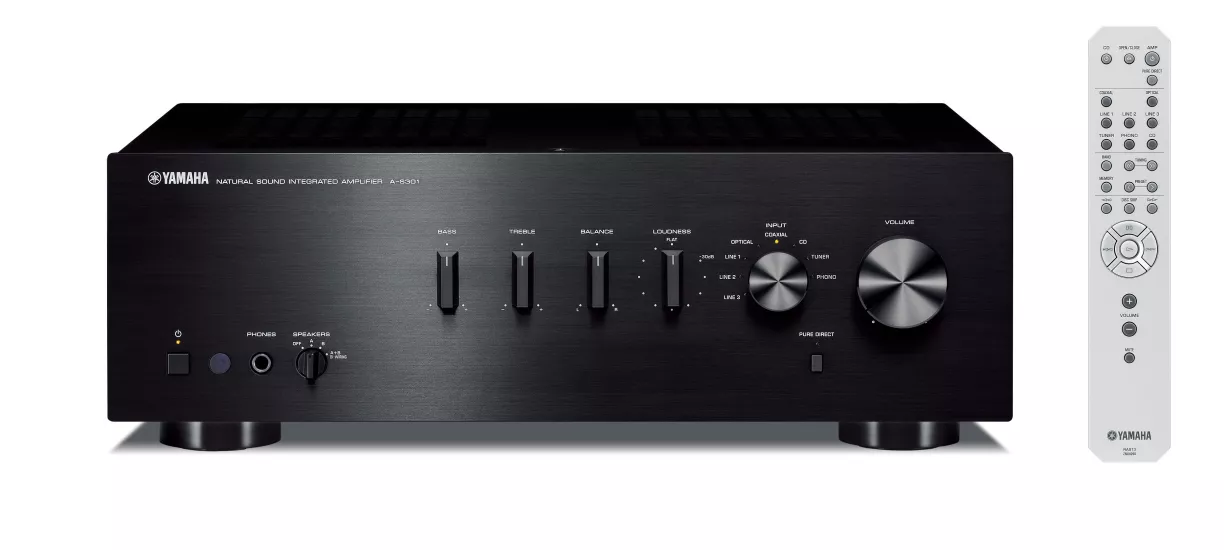 Yamaha A-S301 Stereo Amplifikatör  | 60W RMS, DAC, Pure Direct, Hi-Fi Amfi