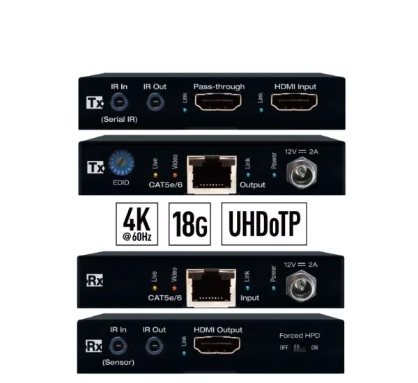 Key Digital KD-EX18G 4K UHD over CAT HDMI Extender Kit
