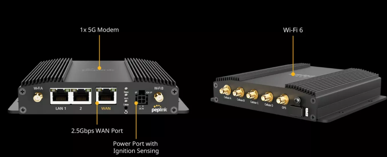 Peplink MAX BR1 Pro 5G Endüstriyel 5G Router 