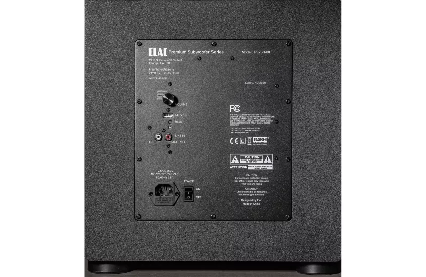 ELAC VARRO PS250-BK 10” Premium Subwoofer