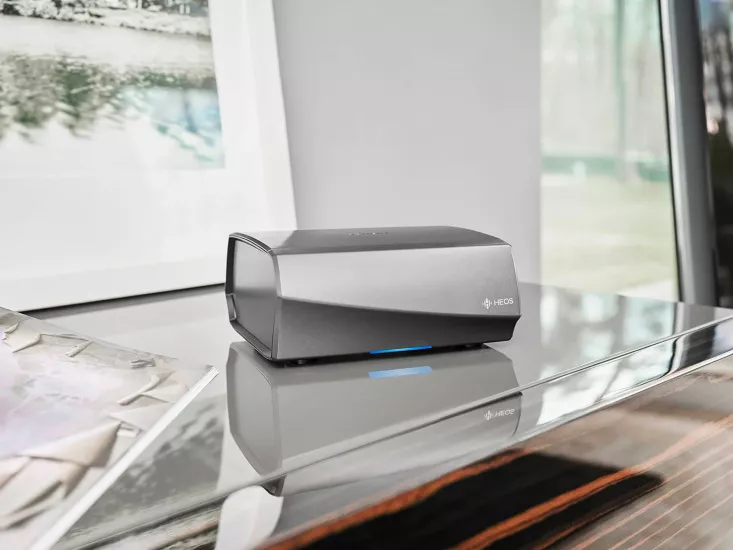 Denon HEOS Link HS2 | HEOS Çok-Odali Akış için Stereo Ön Ampli | 24-bit/192kHz Destek