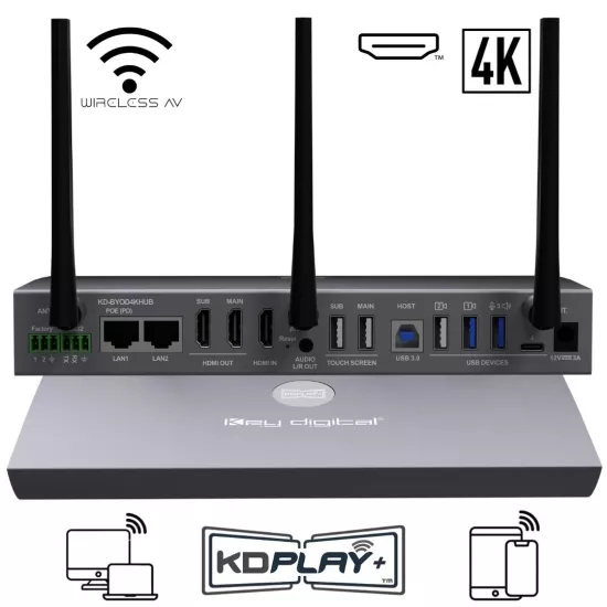 Key Digital KD-BYOD4KHUB KDPlay Wireless Conferencing Hub