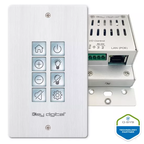 Key Digital KD-WP8-2 IP Control Wall Plate Keypad