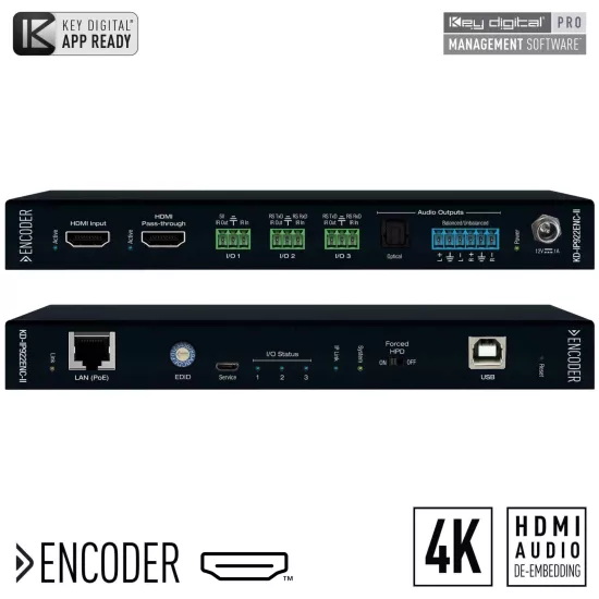 Key Digital KD-IP922ENC 4K UHD AV over IP Encoder