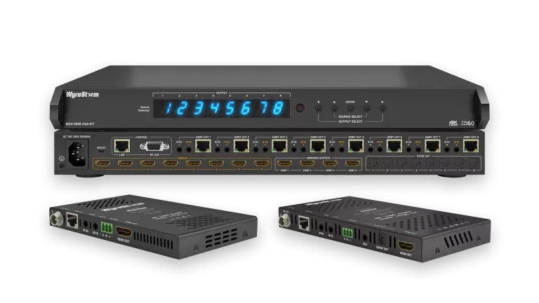 WyreStorm MXV-0808-H2A-V3 4K60Hz 8x8 HDBaseT™ Matrix (V3)