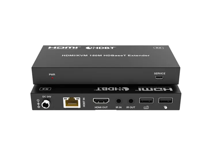 HDMI ve USB KVM 18Gbps HDBaseT 150 Metre Extender