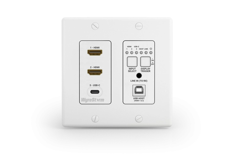WyreStorm SW-130-TX-UK 3-Input 4K30Hz In-Wall HDBaseT™ Switcher