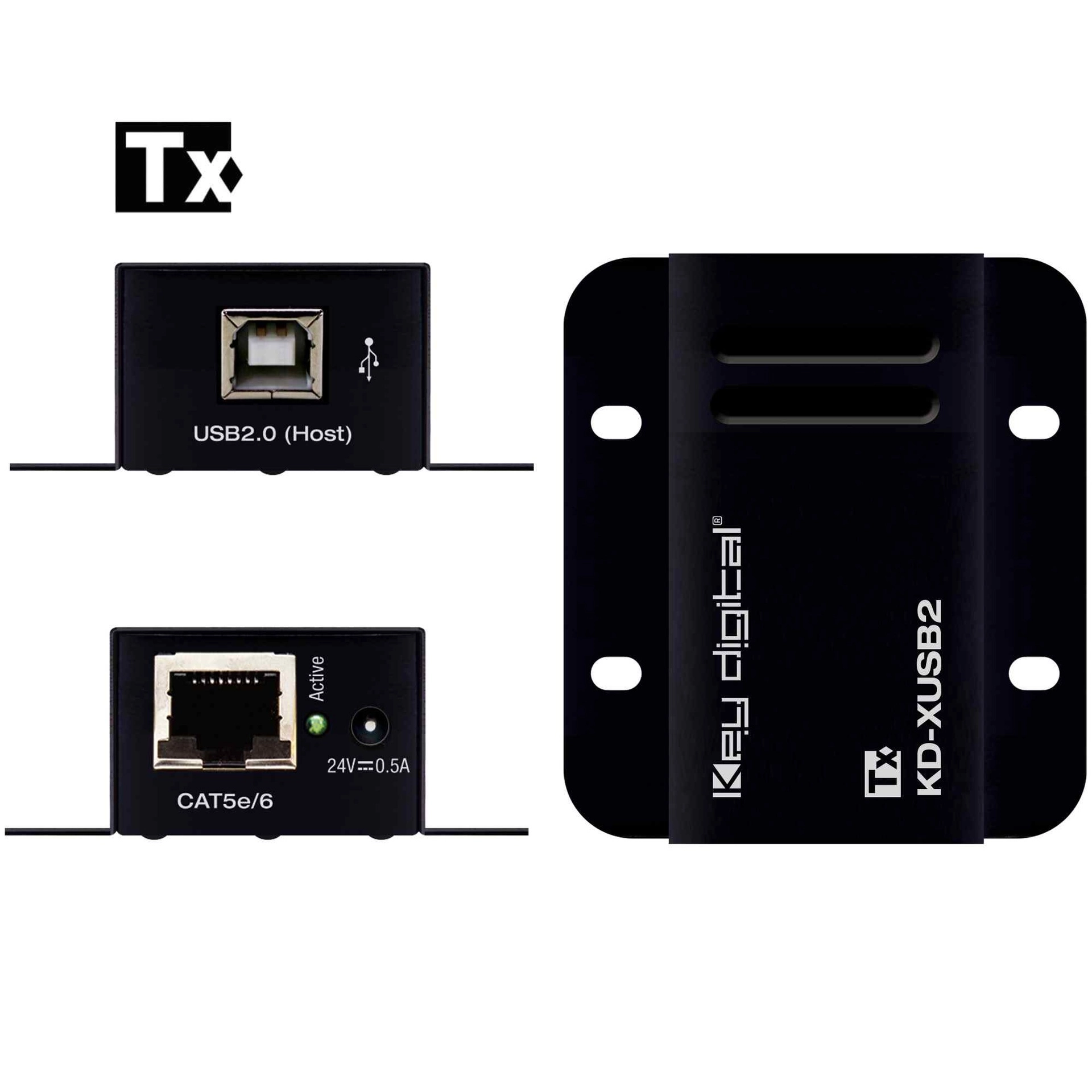 Key Digital KD-XUSB2 USB 2.0 over CAT Extender Kit