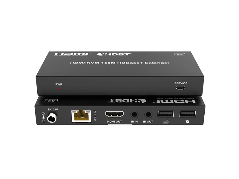 Woxcon HDMI ve USB KVM 18Gbps HDBaseT 150 Metre Extender