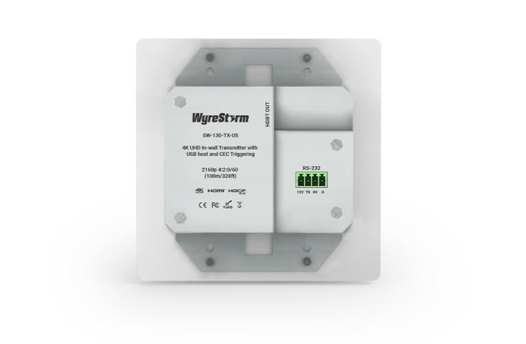 WyreStorm SW-130-TX-UK 3-Input 4K30Hz In-Wall HDBaseT™ Switcher
