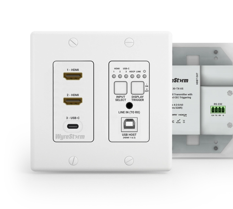 WyreStorm SYN-KIT-130-EU 3-Input In-Wall Presentation Kit (EU)